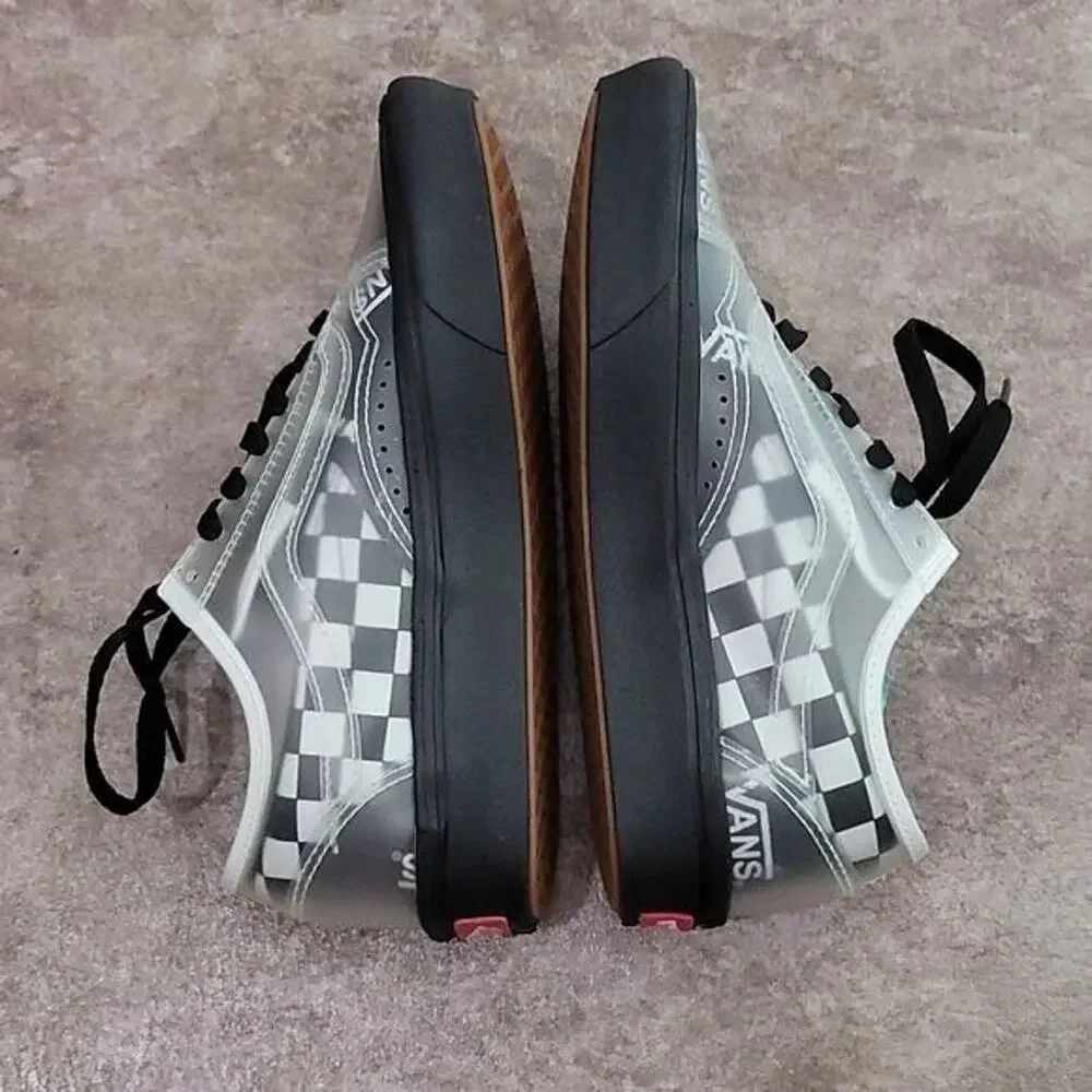 Vans ComfyCush Slip Skool Black & White Checkered Unisex Skateboard Sneakers NEW